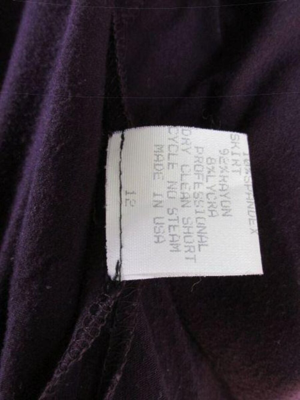 Vintage Chetta B Purple Velvet Jersey Maxi Dress 12 Geometric Body Con Stretch - Picture 8 of 11